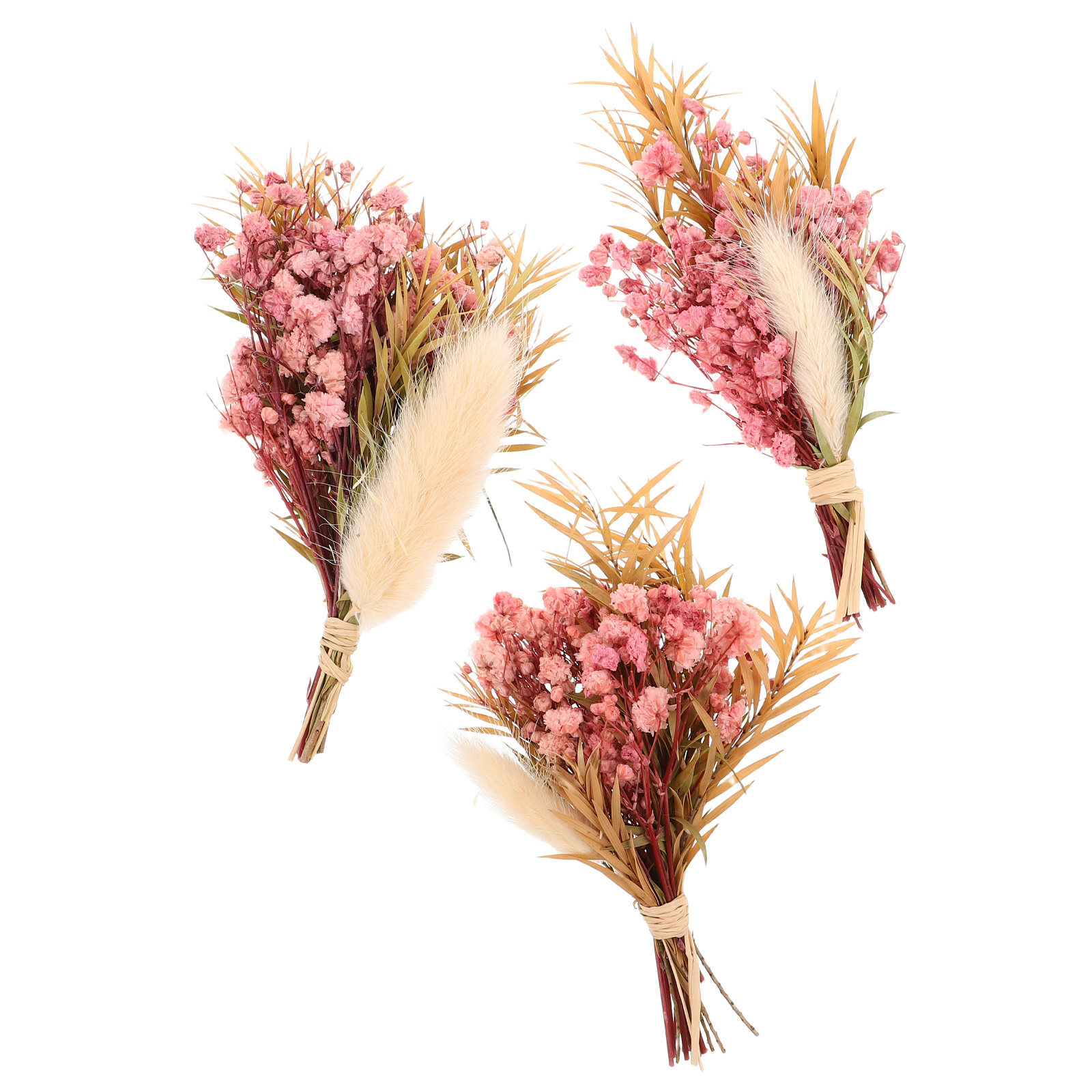 Dried Flower Bulk - Набор из 3 мини-букетов из сухоцветов: