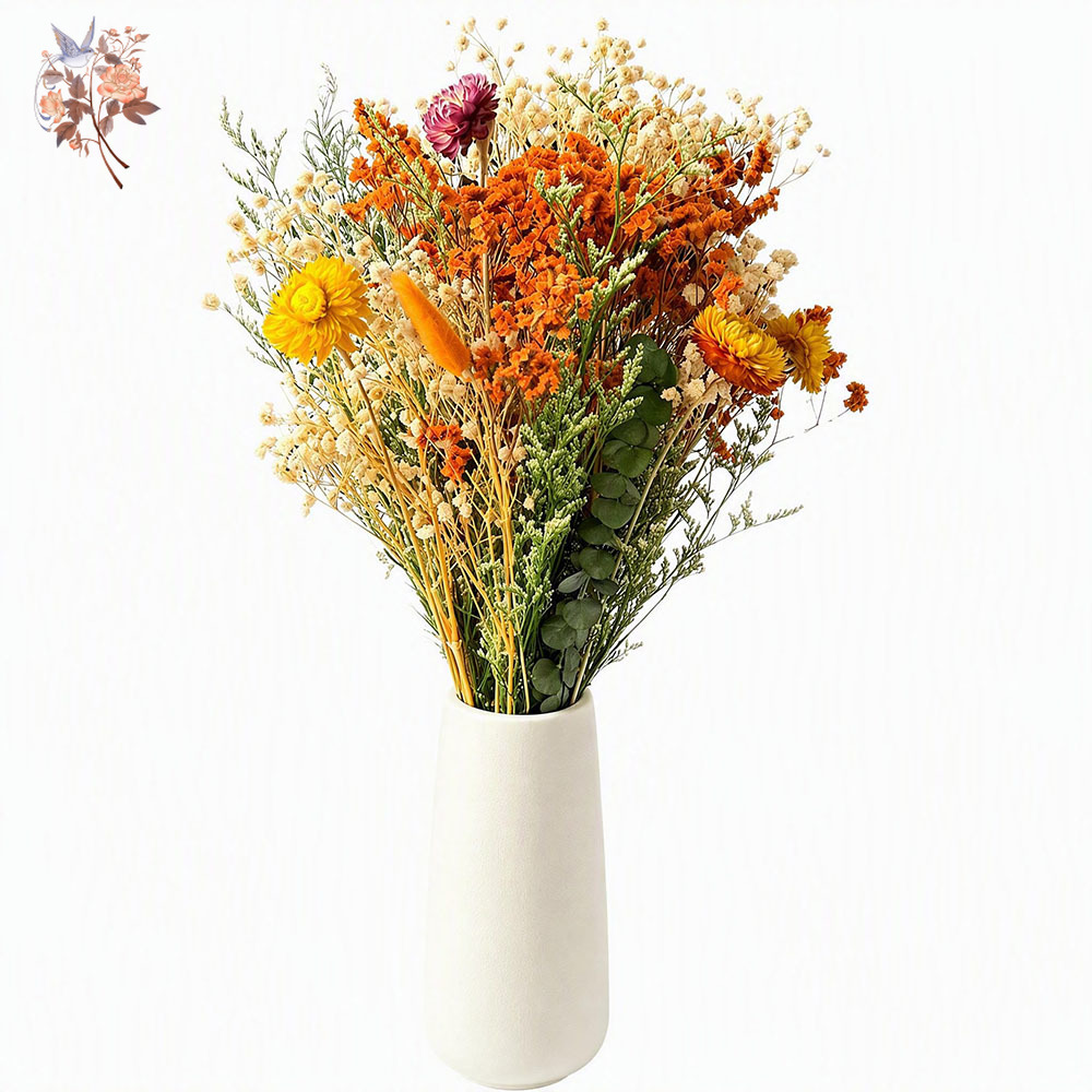 Dried Flower Bulk - Осенний букет из сухоцветов: натуральная оранжевая