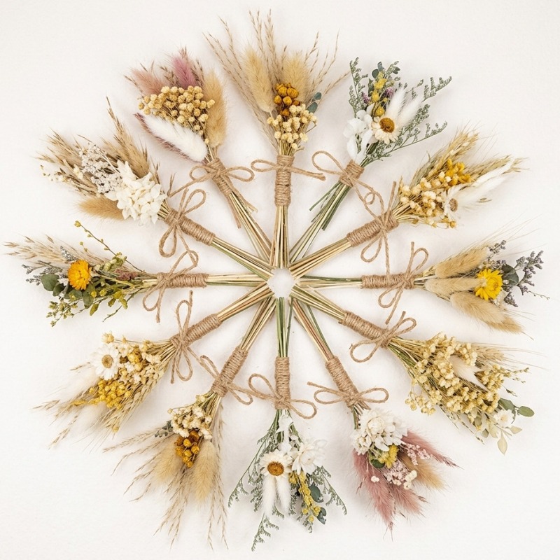 Dried Flower Bulk - Мини-букет из сухоцветов, натуральные стабилизированные цветы