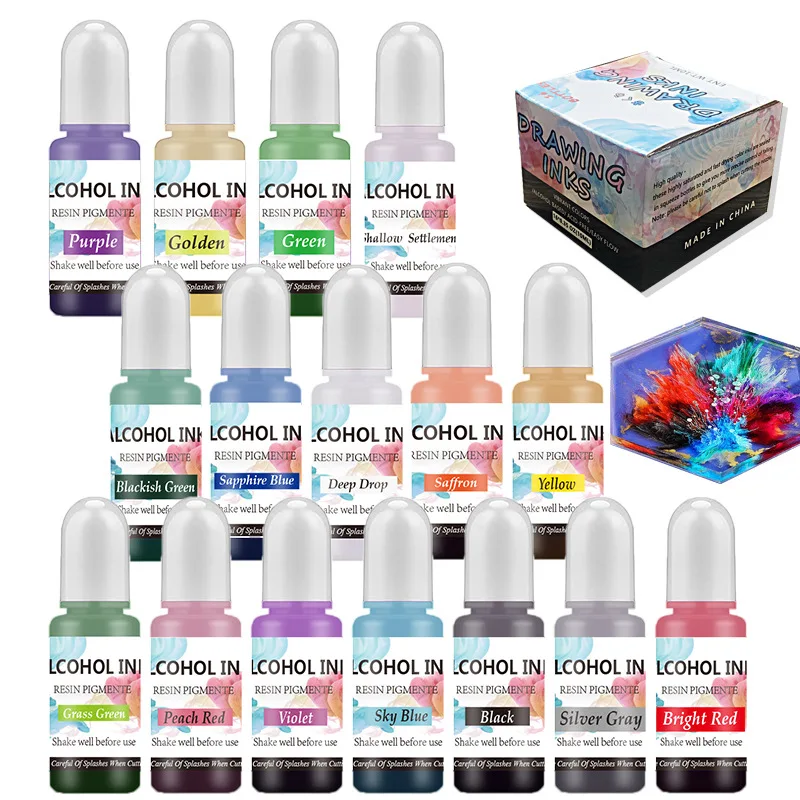 Набор цветных пигментов для эп – обзор и цена Epoxy Uv Resin Kit