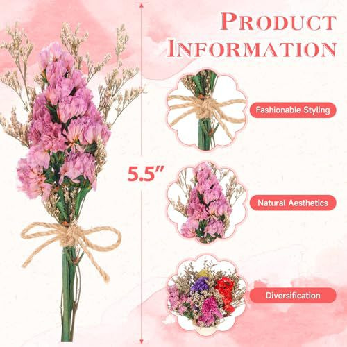 Мини-букет из сухоцветов, нату – обзор и цена Dried Flower Bulk